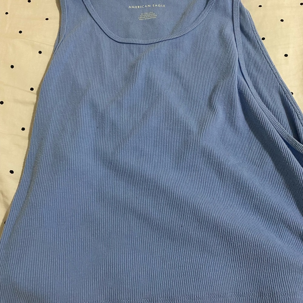 American Eagle Tank Top-Blue